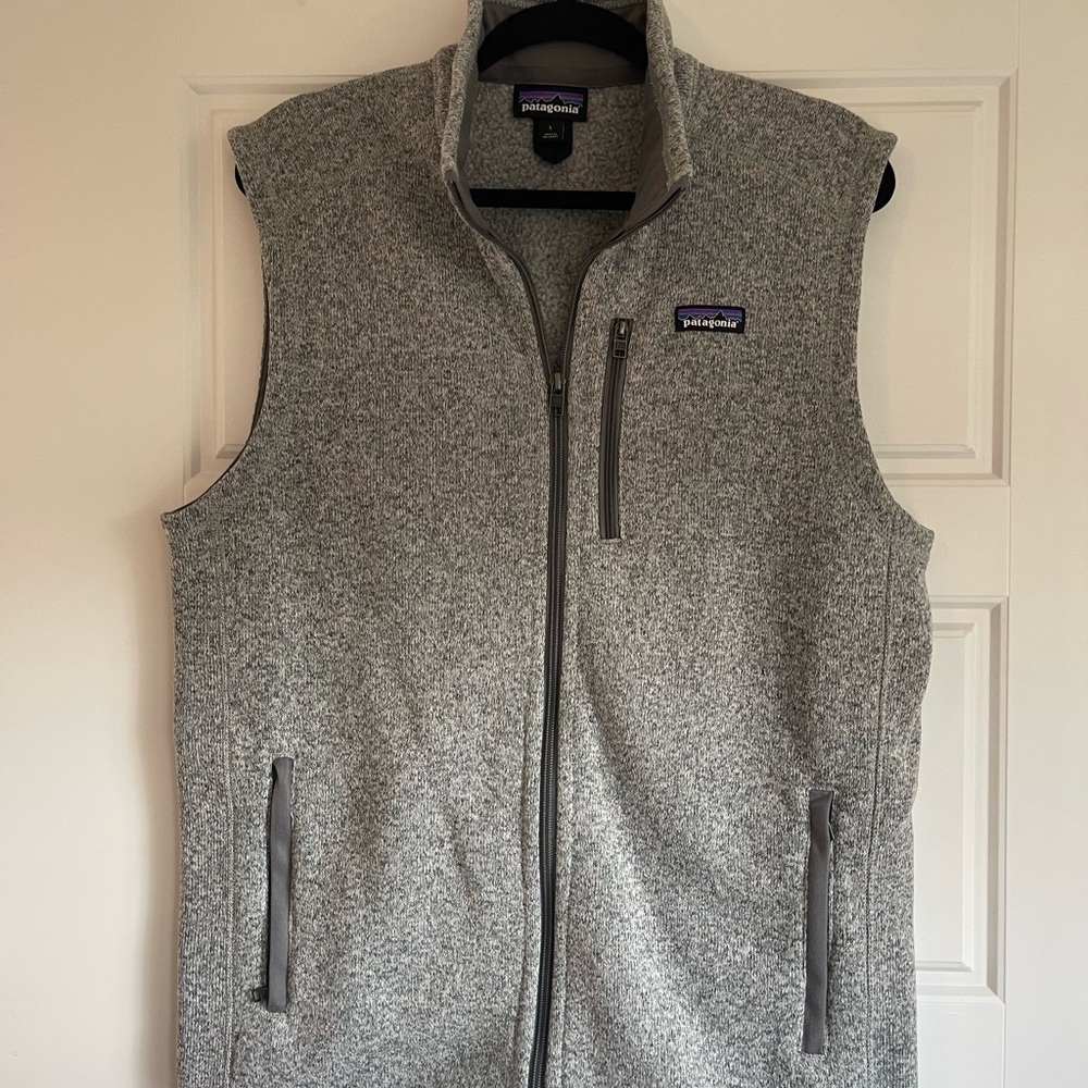 Patagonia Heather Gray Zip Vest